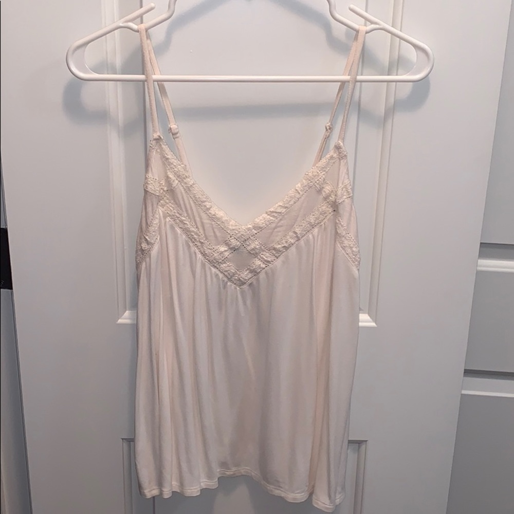 American Eagle off-white tank